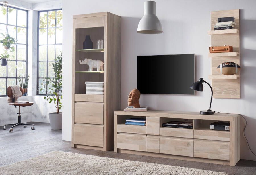 Home affaire Wandmeubel Silkeborg gedeeltelijk massief hout (set 3-delig) - Foto 4