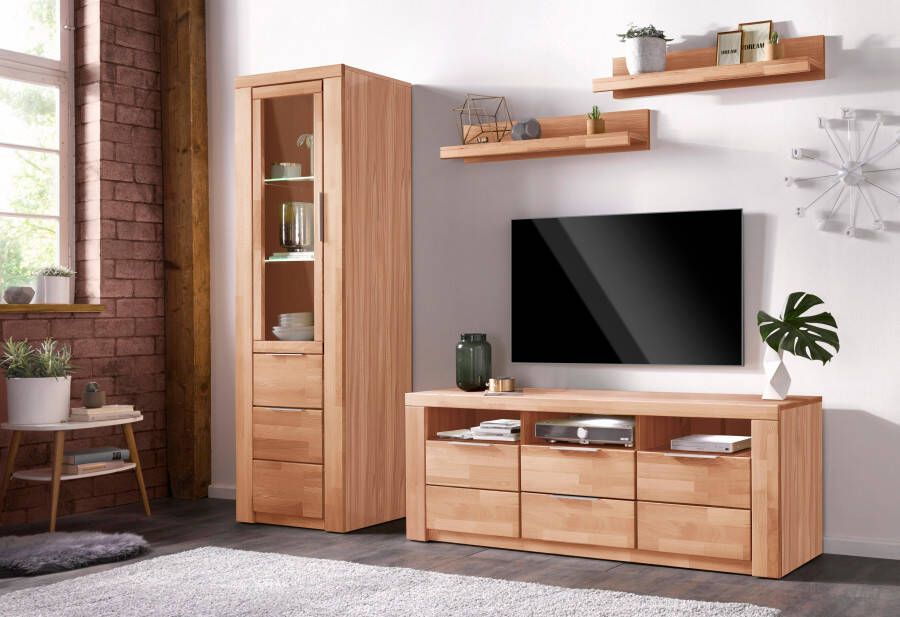 Home affaire Wandmeubel Zara gedeeltelijk massief hout (set 4 stuks) - Foto 4