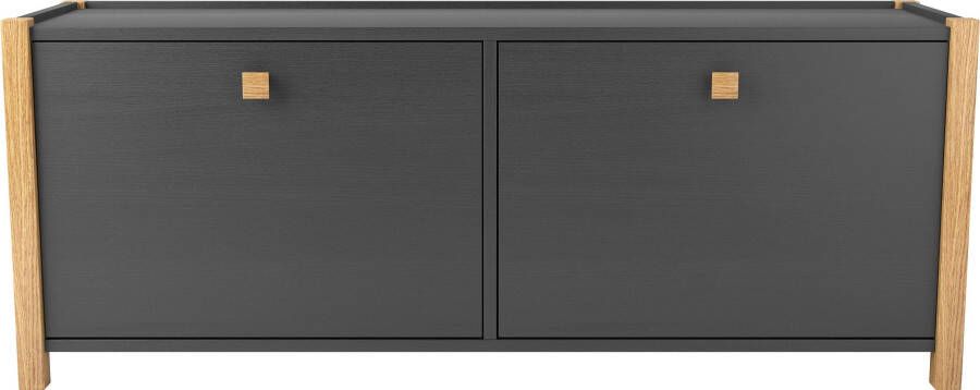 Woodman Schoenenbank in scandinavisch design houtfineer van eiken - Foto 4