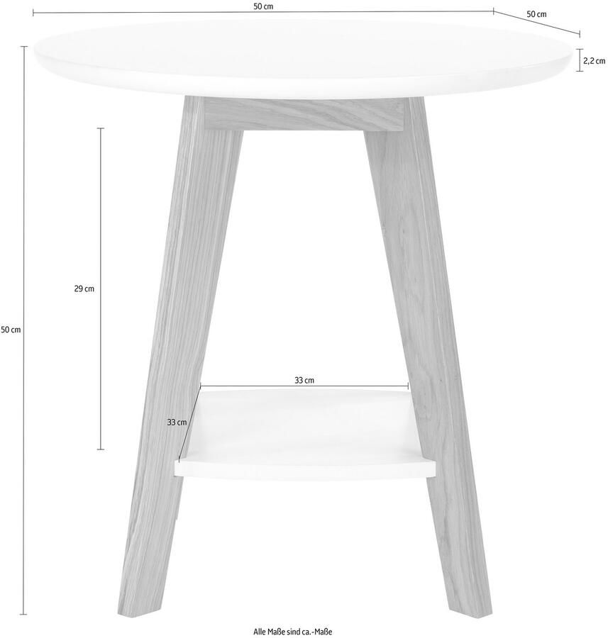 Woodman Bijzettafel Bjórgvin Breedte 50 cm