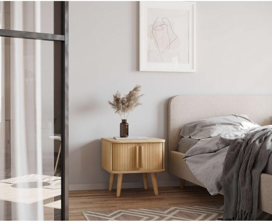 Woodman Bijzettafel Rove bijzonder design gedeeltelijk massief breedte 49 5 cm fsc -gecertificeerd
