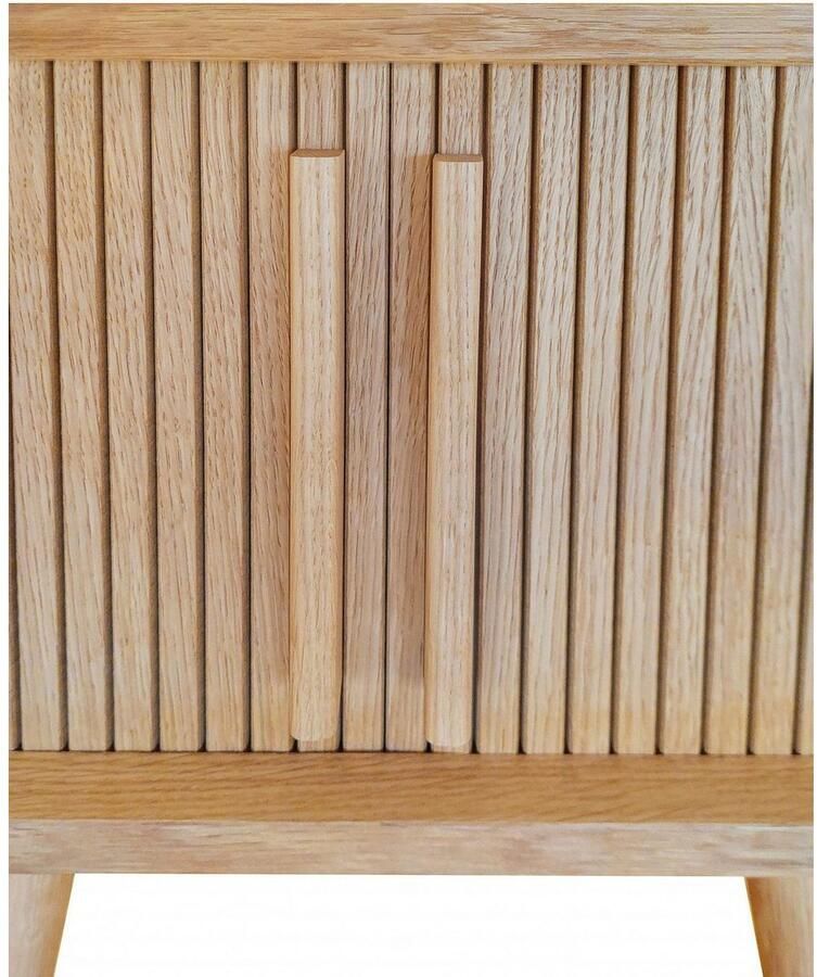 Woodman Bijzettafel Rove uniek ontwerp gedeeltelijk massief breedte 49 5 cm - Foto 3