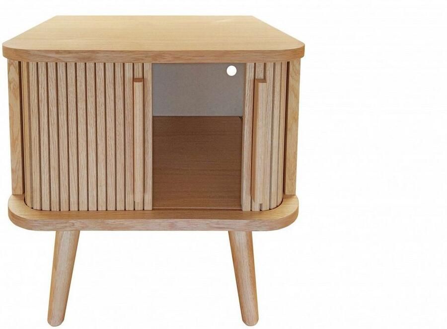 Woodman Bijzettafel Rove uniek ontwerp gedeeltelijk massief breedte 49 5 cm - Foto 9