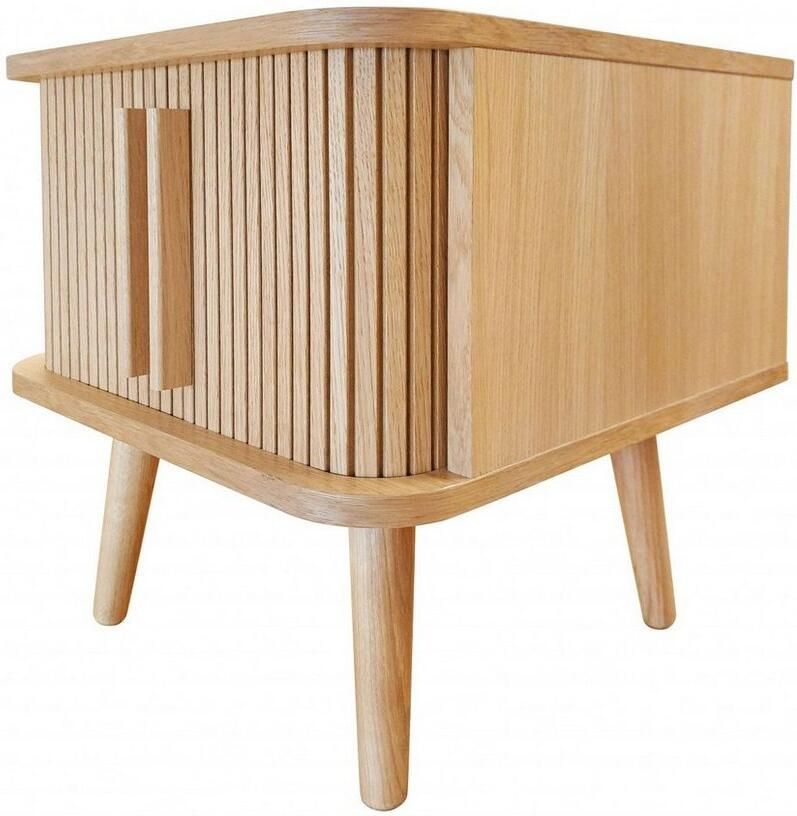 Woodman Bijzettafel Rove uniek ontwerp gedeeltelijk massief breedte 49 5 cm - Foto 6