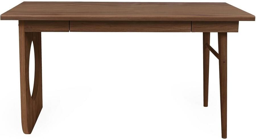 Woodman Bureau BAU chique houtfineer in notenkleur breedte 140 cm - Foto 7