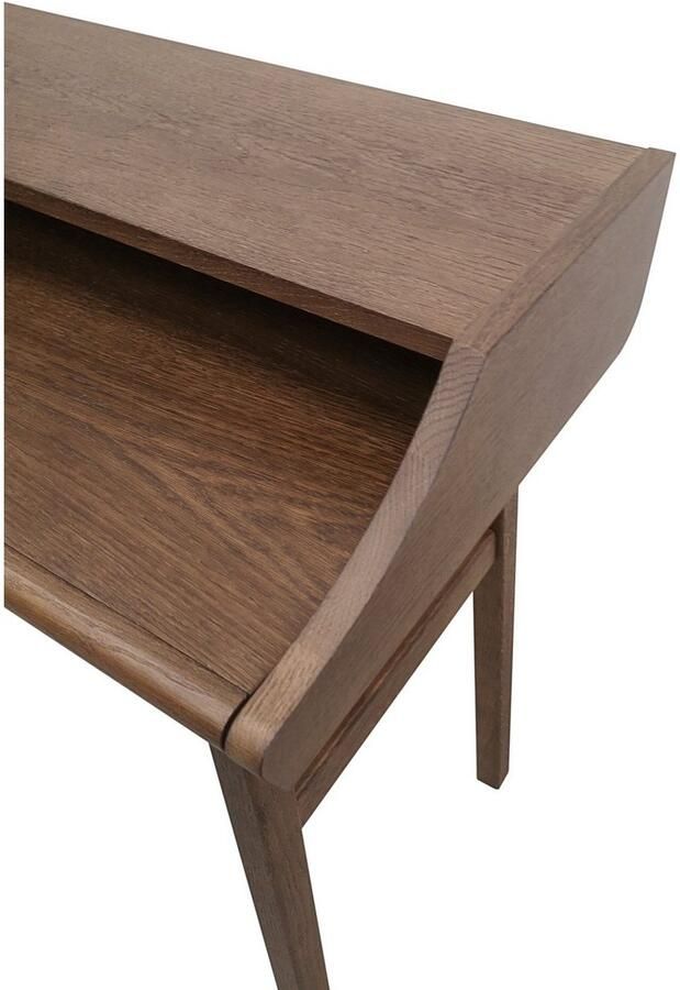 Woodman Bureau Carteret chique houtfineer in notenkleur frame massief hout breedte 115 cm - Foto 5