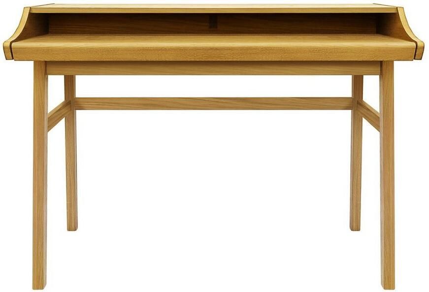 Woodman Bureau Carteret chique houtfineer van eiken frame massief hout breedte 115 cm - Foto 4