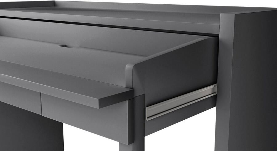 Woodman Bureau Desk 16 scandinavisch design home office praktisch uitschuifbaar fsc - Foto 5