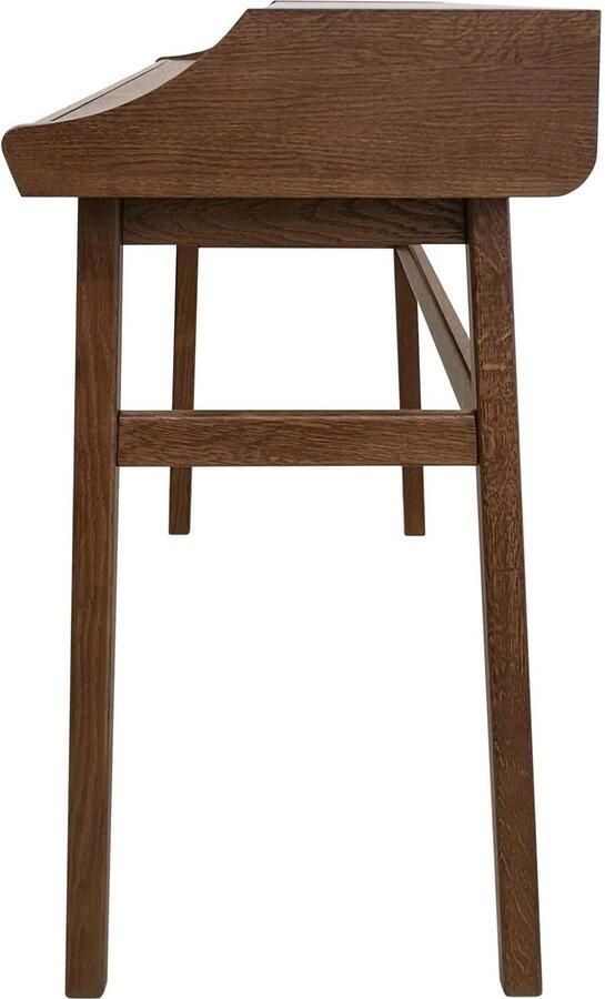 Woodman Bureau Carteret chique houtfineer in notenkleur frame massief hout breedte 115 cm - Foto 9