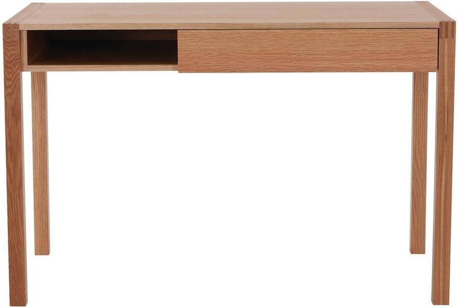 Woodman Bureau New met open plank en lade houtfineer van eiken fsc - Foto 6