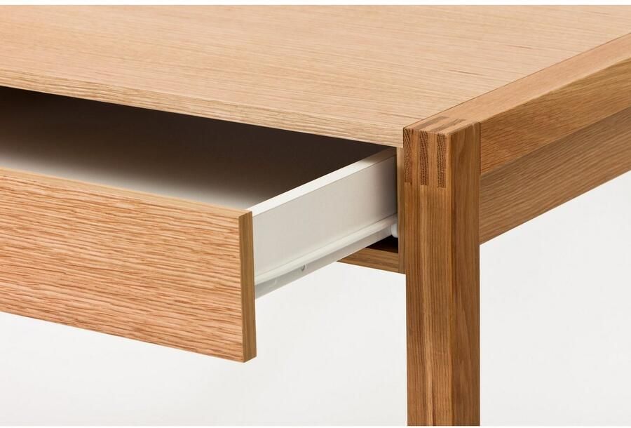 Woodman Bureau New met open plank en lade houtfineer van eiken fsc