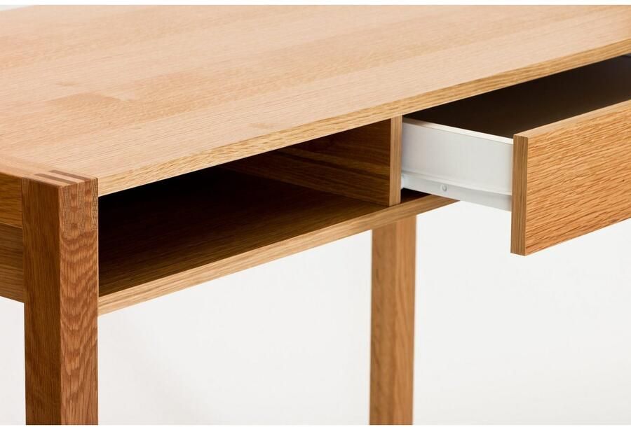 Woodman Bureau New met open plank en lade houtfineer van eiken fsc - Foto 3