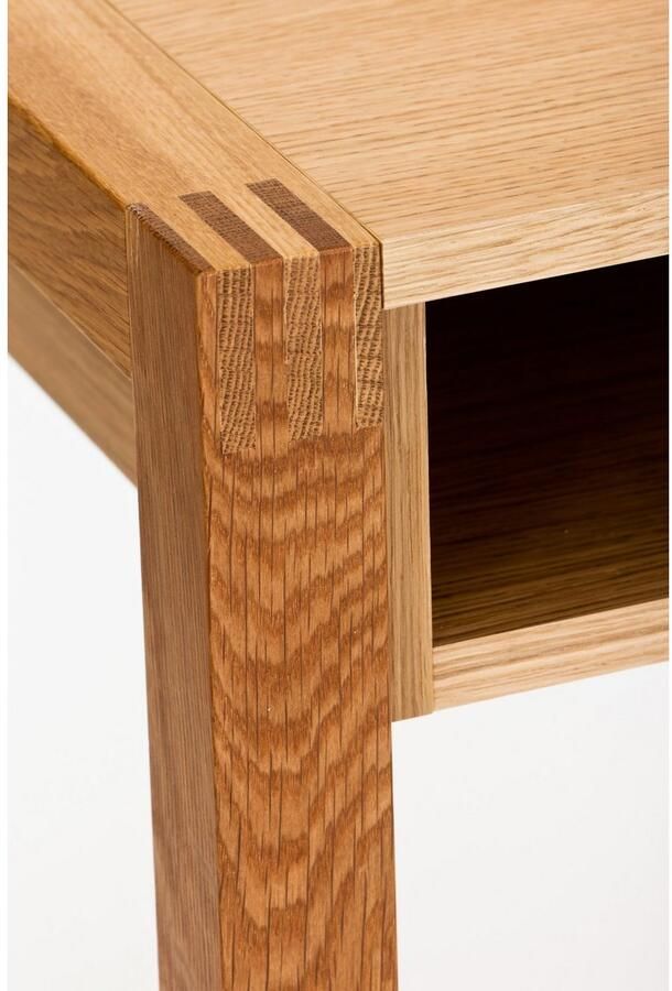 Woodman Bureau New met open rek en lade houtfineer van eiken - Foto 3