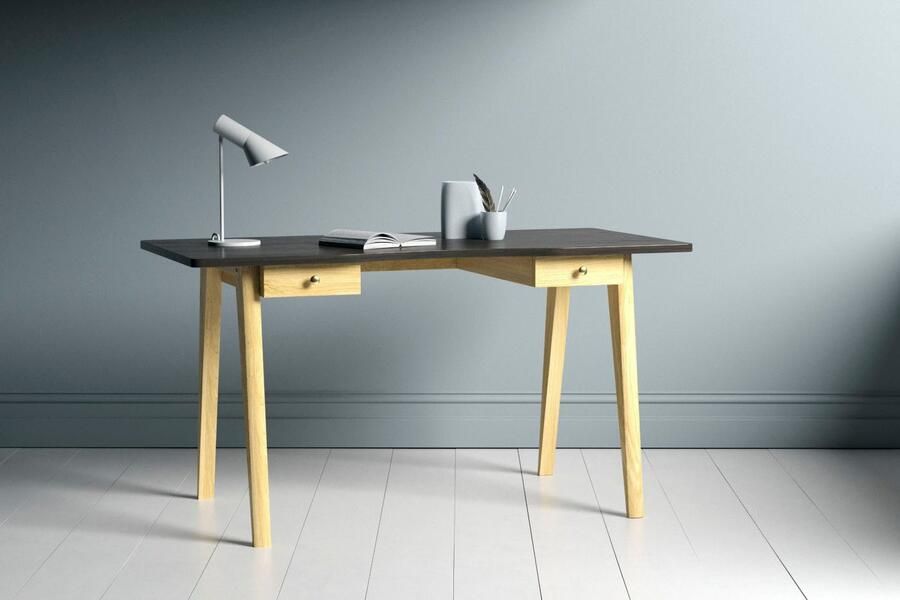 Woodman Bureau NICE in scandinavisch design tafelpoten van massief eiken fsc - Foto 7