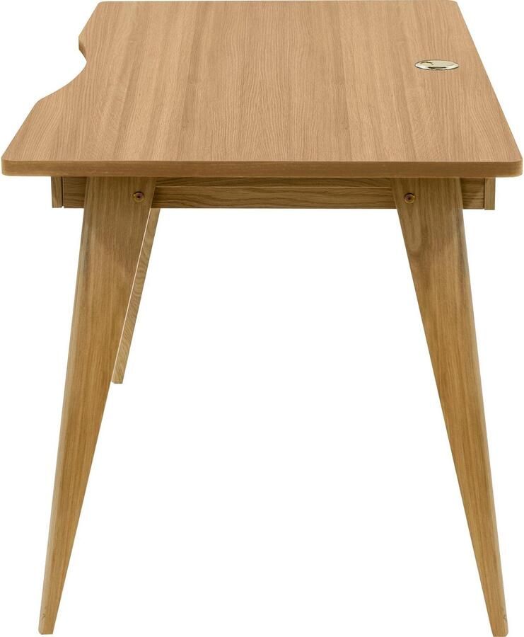Woodman Bureau Peer in scandinavisch design tafelpoten van massief eiken