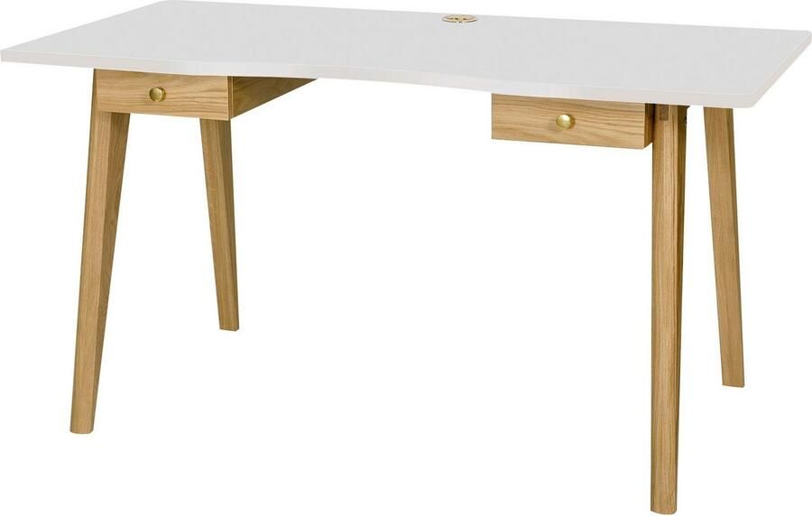 Woodman Bureau NICE in scandinavisch design tafelpoten van massief eiken fsc