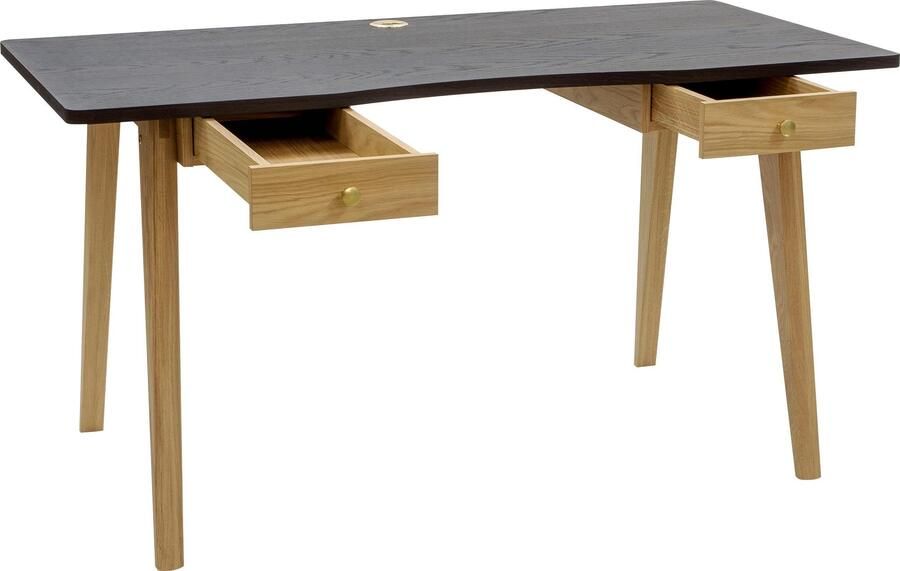 Woodman Bureau Peer in scandinavisch design tafelpoten van massief eiken - Foto 8