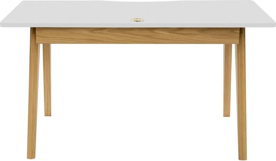 Woodman Bureau NICE in scandinavisch design tafelpoten van massief eiken fsc - Foto 7