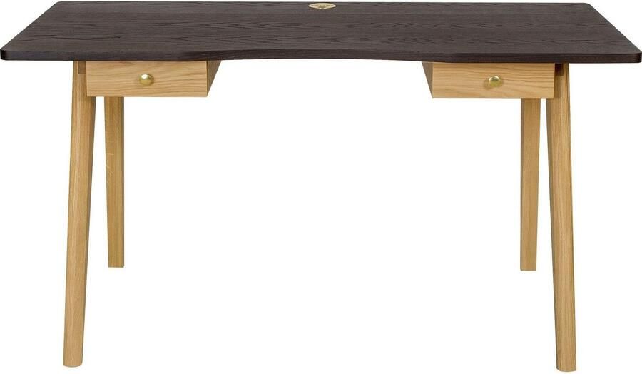 Woodman Bureau Peer in scandinavisch design tafelpoten van massief eiken - Foto 7