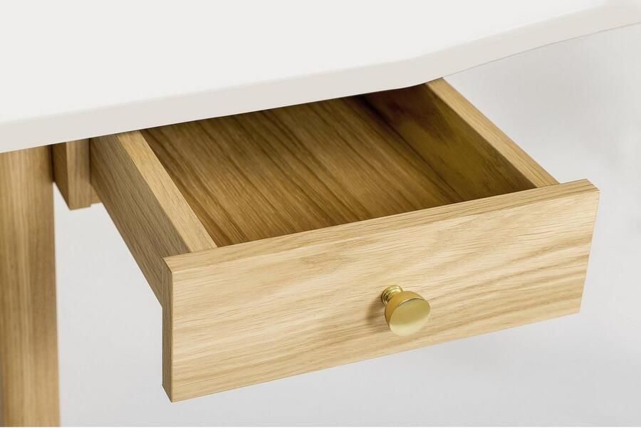 Woodman Bureau NICE in scandinavisch design tafelpoten van massief eiken fsc - Foto 5