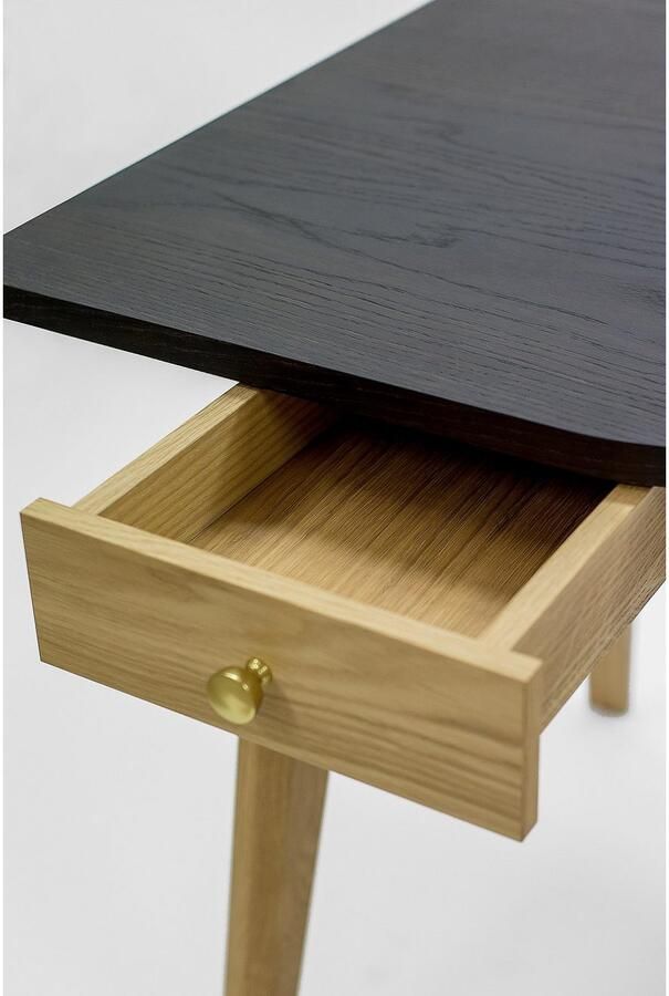 Woodman Bureau Peer in scandinavisch design tafelpoten van massief eiken - Foto 4