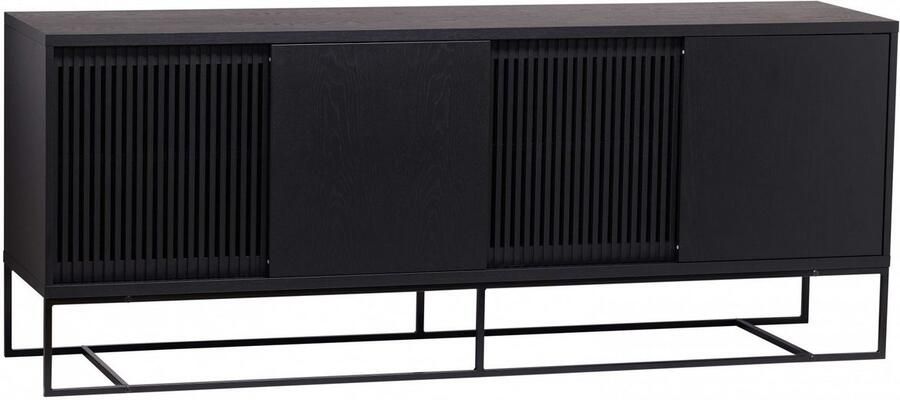 Woodman Dressoir Ende Kast gedeeltelijk massief metalen voeten breedte 188 cm FSC - Foto 5