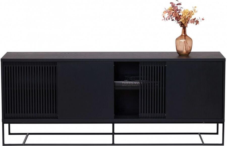 Woodman Dressoir Ende Kast gedeeltelijk massief metalen voeten breedte 188 cm FSC - Foto 4