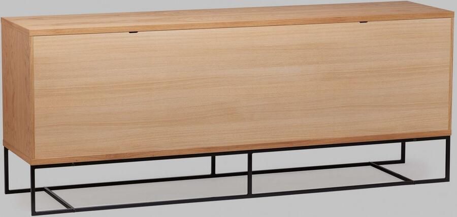 Woodman Dressoir Ende Kast gedeeltelijk massief metalen voeten breedte 188 cm FSC - Foto 7