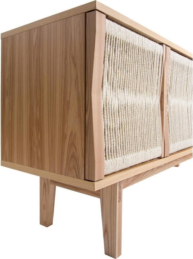 Woodman Dressoir Lidia Kast deurfronten van natuurlijk henneptouw breedte 180 cm FSC