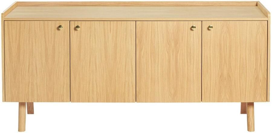 Woodman Dressoir NICE Commode breedte 169 cm echt houtfineer van eiken veel opbergruimte - Foto 7