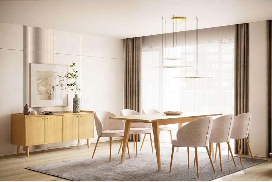 Woodman Dressoir NICE Commode breedte 169 cm echt houtfineer van eiken veel opbergruimte - Foto 2