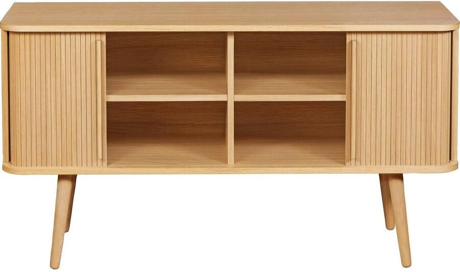 Woodman Dressoir Rove Kast bijzonder ontwerp breedte 138 cm met eikenhoutfineer FSC - Foto 2