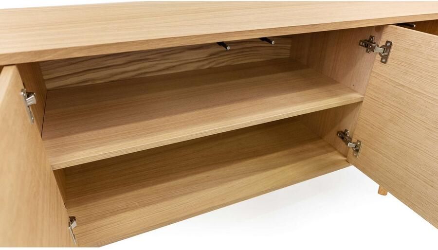 Woodman Dressoir Shift met echt houtfineer van eiken breedte 189 cm met push-to-open - Foto 9