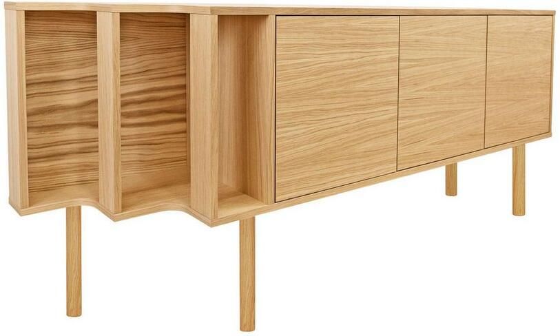 Woodman Dressoir Shift met echt houtfineer van eiken breedte 189 cm met push-to-open - Foto 10