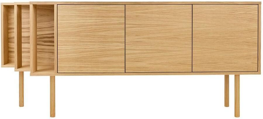 Woodman Dressoir Shift met echt houtfineer van eiken breedte 189 cm met push-to-open - Foto 12
