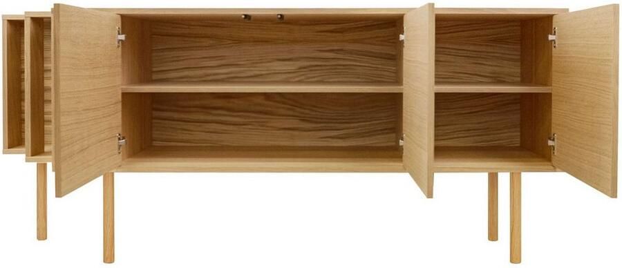 Woodman Dressoir Shift met echt houtfineer van eiken breedte 189 cm met push-to-open - Foto 15