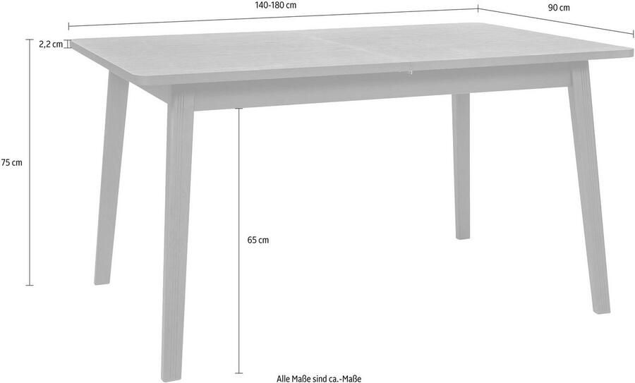 Woodman Eettafel Breedte 140 cm - Foto 5