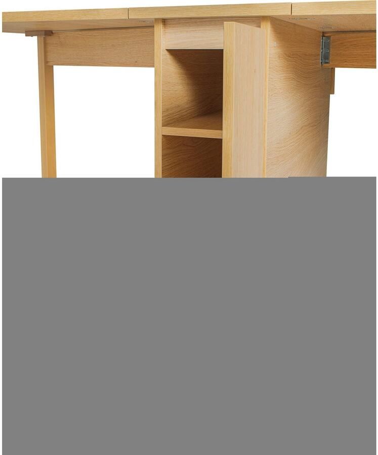 Woodman Eettafel Jasper met een rechthoekig tafelblad en uittrekfunctie breedte 90 cm - Foto 3