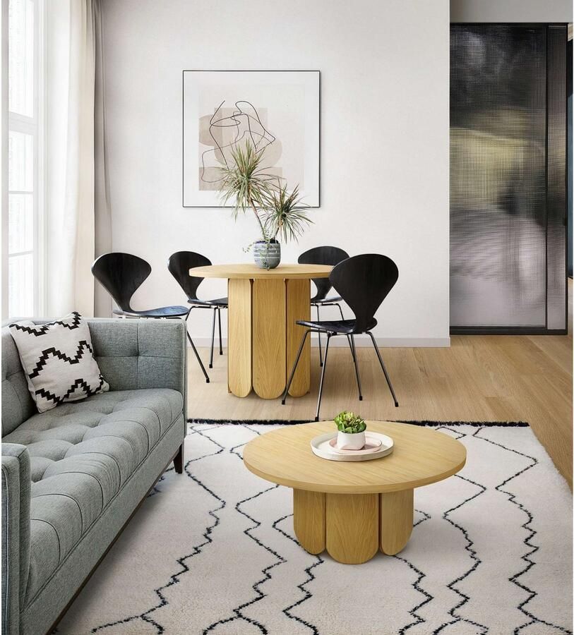 Woodman Salontafel Soft uniek ontwerp breedte 78 cm