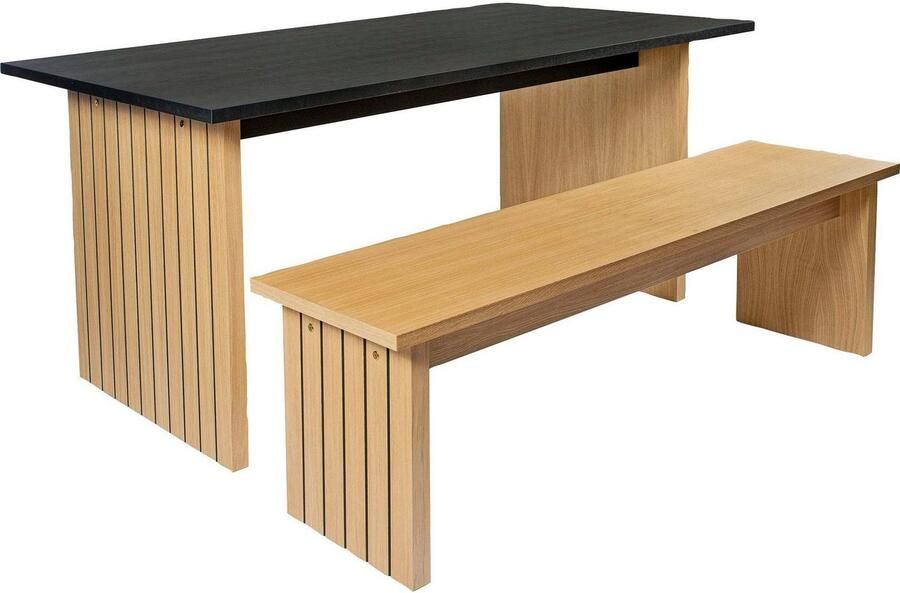 Woodman Eettafel Stripe Houtfineer van eiken FSC -gecertificeerd - Foto 4