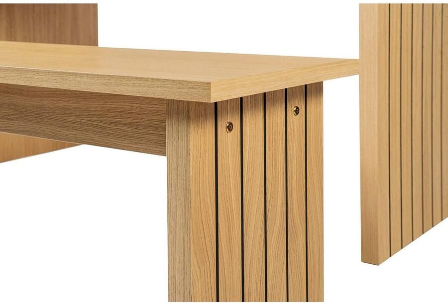 Woodman Eettafel Stripe Houtfineer van eiken FSC -gecertificeerd - Foto 2