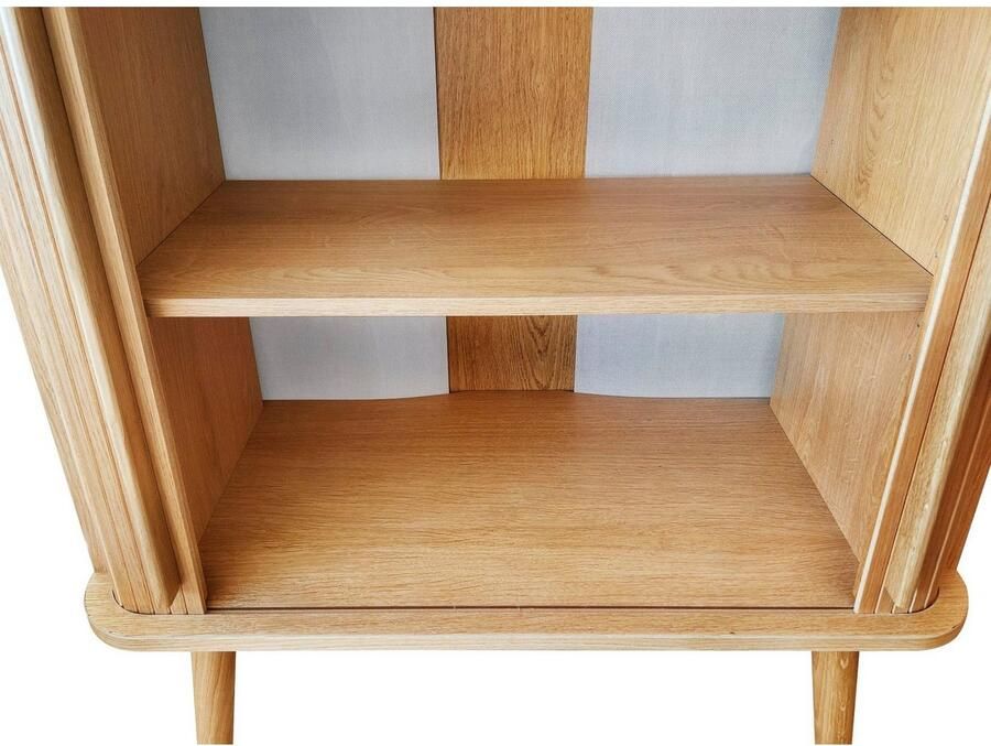 Woodman Highboard Rove Opbergkast bijzonder ontwerp breedte 83 cm met eikenfineer - Foto 4