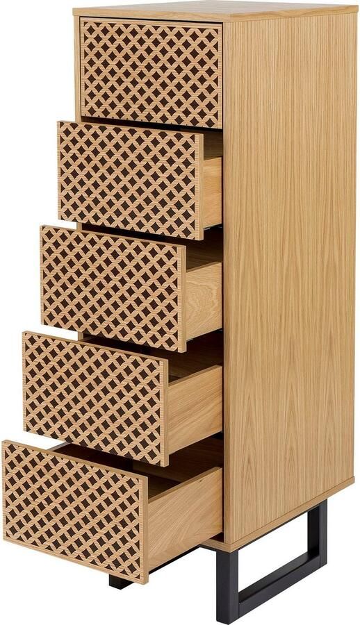 Woodman Hoge kast in scandinavisch design met bijzondere print - Foto 4