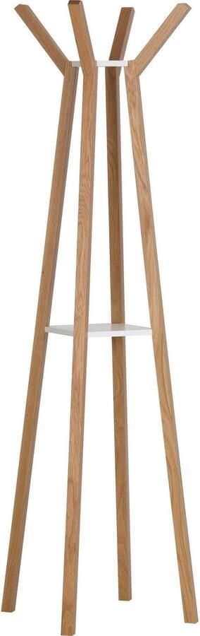 Woodman Kapstok Monti in scandinavisch design van massief eiken met 4 haken - Foto 2