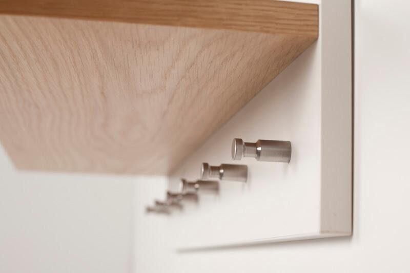 Woodman Kapstokpaneel Northgate Houtfineer van eiken met 6 haken FSC -gecertificeerd - Foto 5
