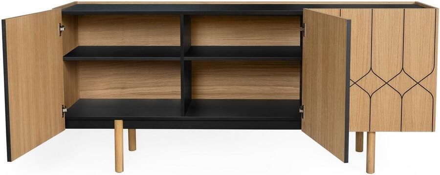 Woodman Kast Houtfineer van eiken Scandinavisch design - Foto 5