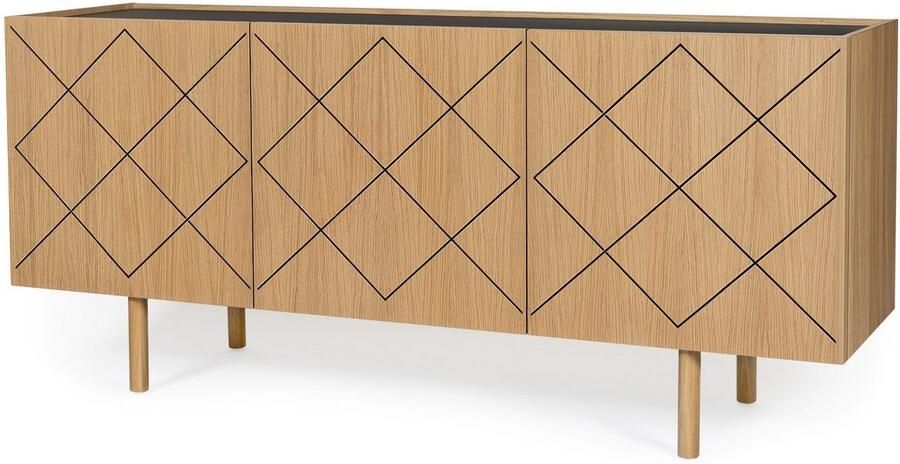 Woodman Kast Houtfineer van eiken Scandinavisch design - Foto 2