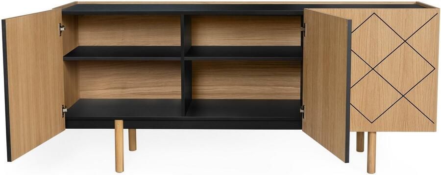 Woodman Kast Houtfineer van eiken Scandinavisch design - Foto 5