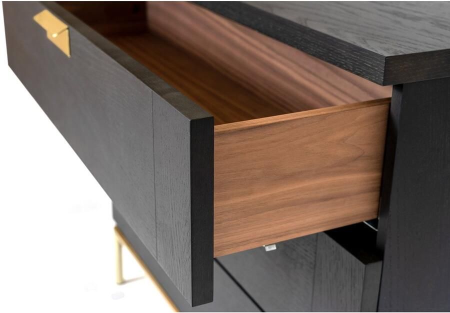 Woodman Kast Houtfineer van walnoot Scandinavisch design - Foto 5