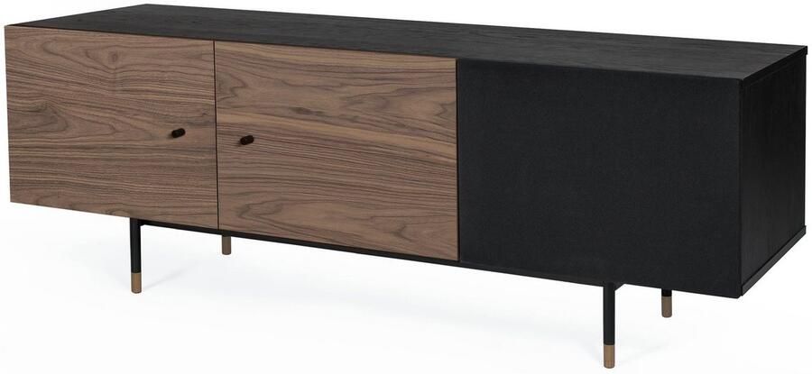 Woodman Kast Jeugd Kommode Houtfineer van walnoot Scandinavisch design - Foto 3